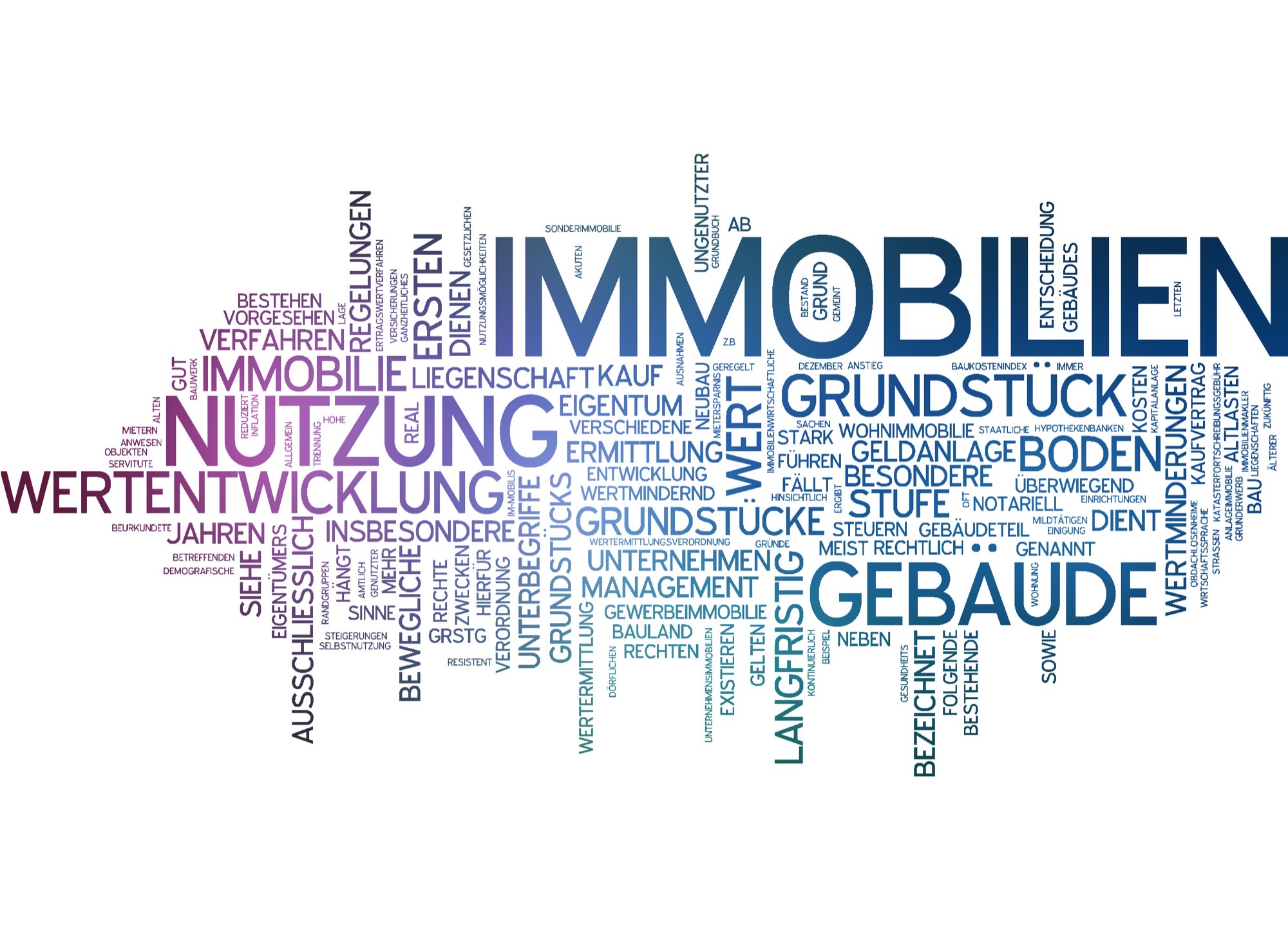 Wohnhäuser in einer Wohnsiedlung